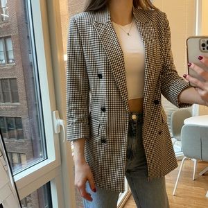 Plaid blazer S size